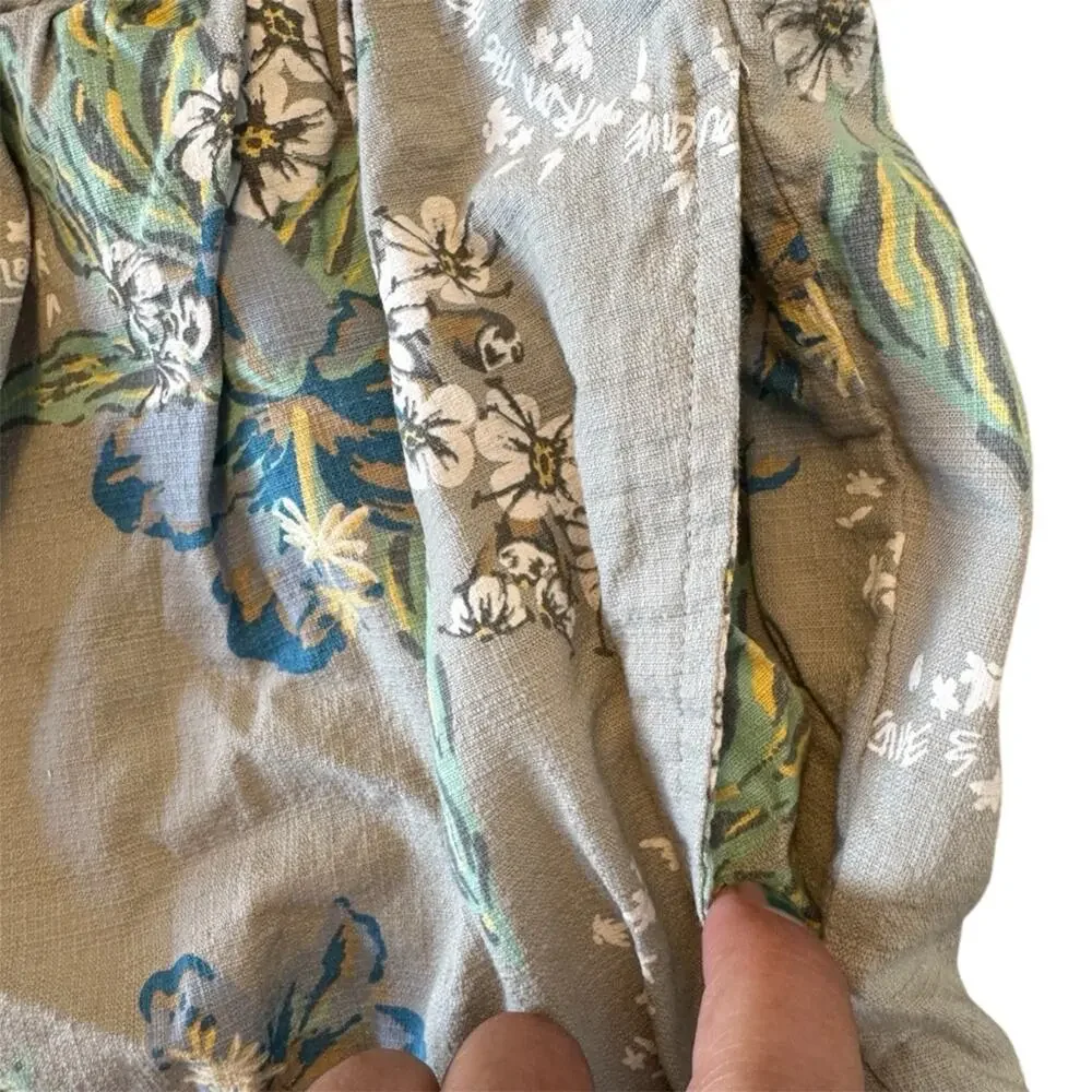Patagonia Girls Aloha Dress Gray with Blue and Yellow Accents Small (7-8)